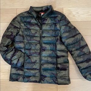 Girl’s Aqua Camouflage Jacket